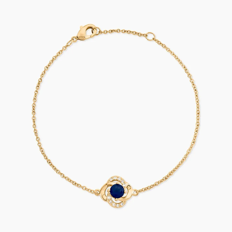Bracelet Jaana Plaqué Or Jaune Verre Oxyde De Zirconium