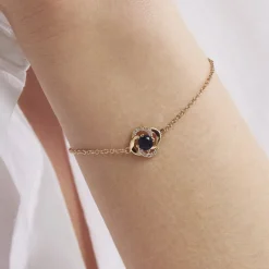 Bracelet Jaana Plaqué Or Jaune Verre Oxyde De Zirconium