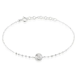 Bracelet Jaclyn Argent Blanc Oxyde De Zirconium