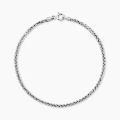 Bracelet Jany Maille Palmier Or Blanc