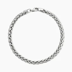 Bracelet Jany Maille Palmier Or Blanc