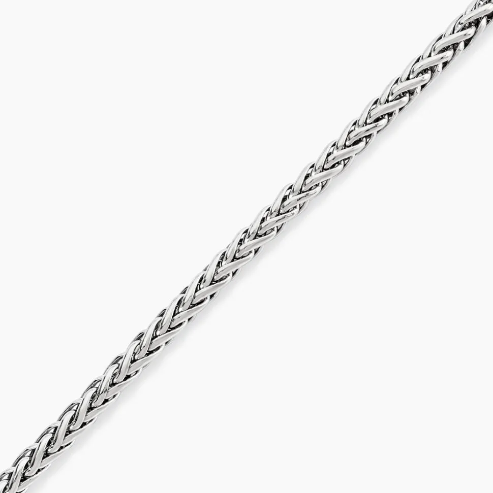 Bracelet Jany Maille Palmier Or Blanc