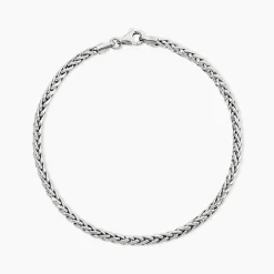 Bracelet Jany Maille Palmier Or Blanc