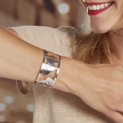 IMAGINE Bracelets Acier Inoxydable|Bracelets Joncs > Bracelet Jonc Acier Blanc
