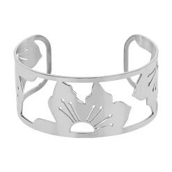 IMAGINE Bracelets Acier Inoxydable|Bracelets Joncs > Bracelet Jonc Acier Blanc