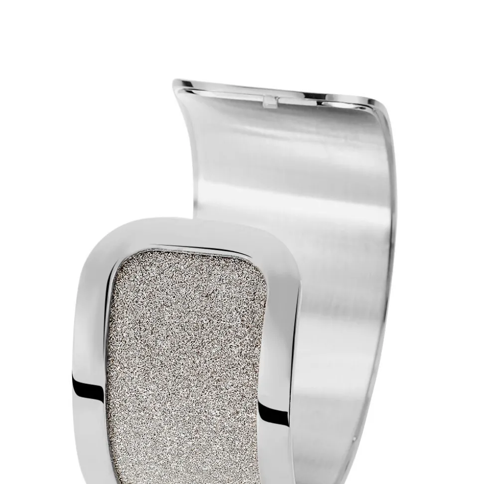 Bracelet Jonc Acier Blanc