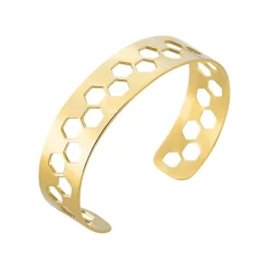 IMAGINE Bracelets Acier Inoxydable|Bracelets Joncs > Bracelet Jonc Acier Jaune