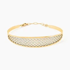 Marc Orian Bracelets Or|Bracelets Joncs > Bracelet Jonc Adonijah Or Bicolore