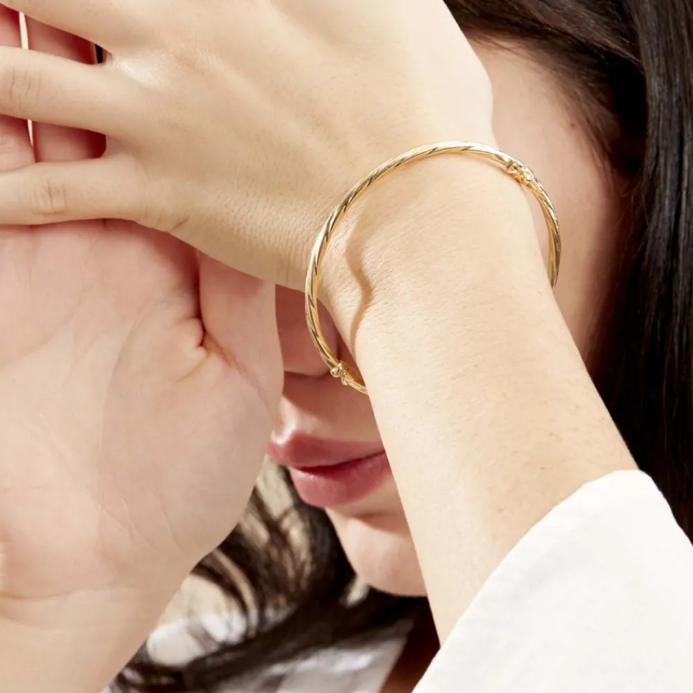 Marc Orian Bracelets Or|Bracelets Joncs > Bracelet Jonc Anaisaae Torsade Or Jaune