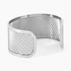 IMAGINE Bracelets Acier Inoxydable|Bracelets Joncs > Bracelet Jonc Aud Acier Blanc