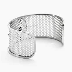 IMAGINE Bracelets Acier Inoxydable|Bracelets Joncs > Bracelet Jonc Audreanne Acier Blanc Pierre De Synthese