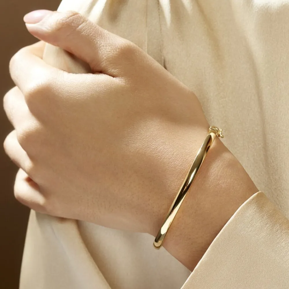 Marc Orian Bracelets Or|Bracelets Joncs > Bracelet Jonc Cynthia Or Jaune