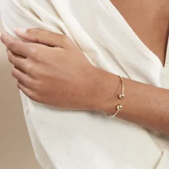 Marc Orian Bracelets Or|Bracelets Joncs > Bracelet Jonc Davina Boules Or Jaune
