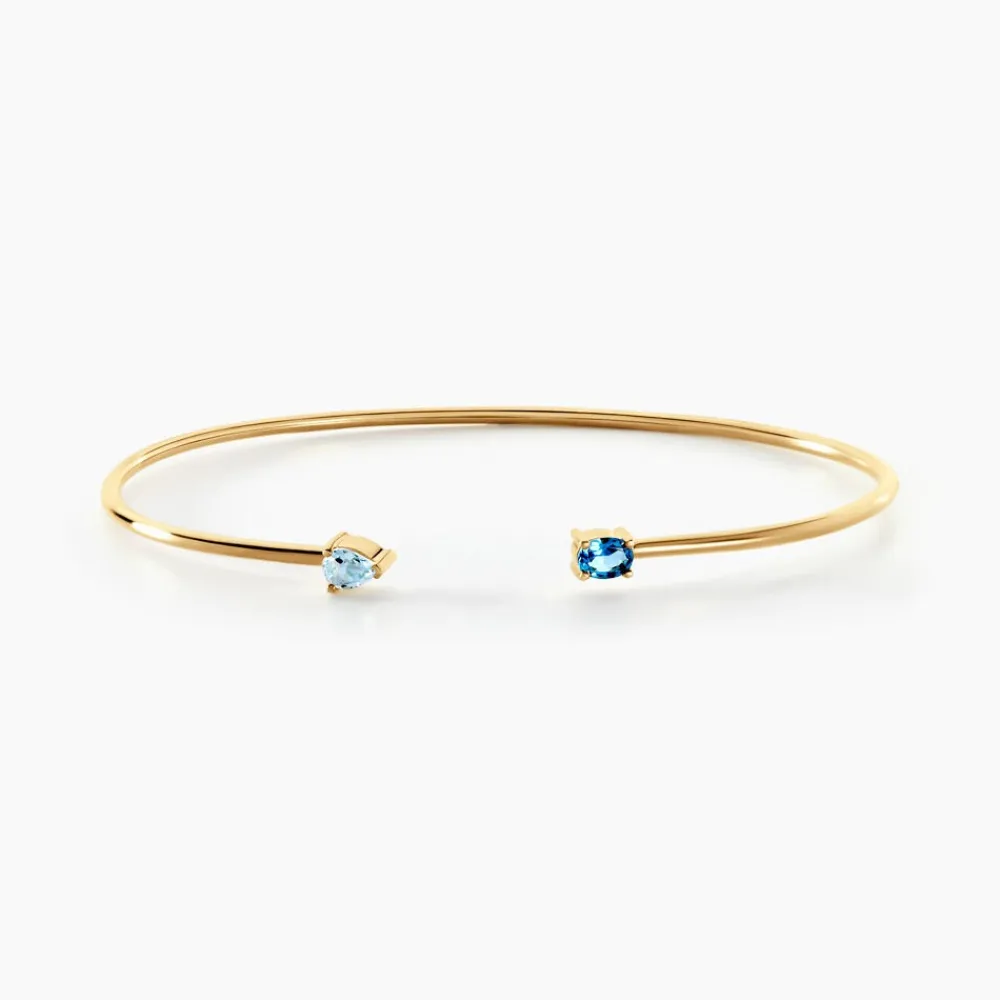 Marc Orian Bracelets Or|Anniversaire De Mariage > Bracelet Jonc Garden Or Jaune Topaze Oxyde De Zirconium