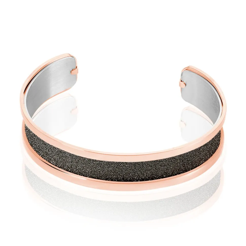 Bracelet Jonc Guila Acier Rose