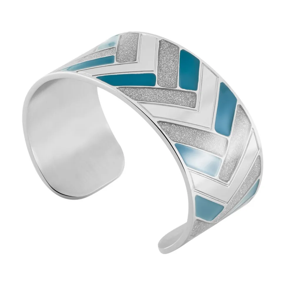 Bracelet Jonc Imagine Charlene Acier Blanc