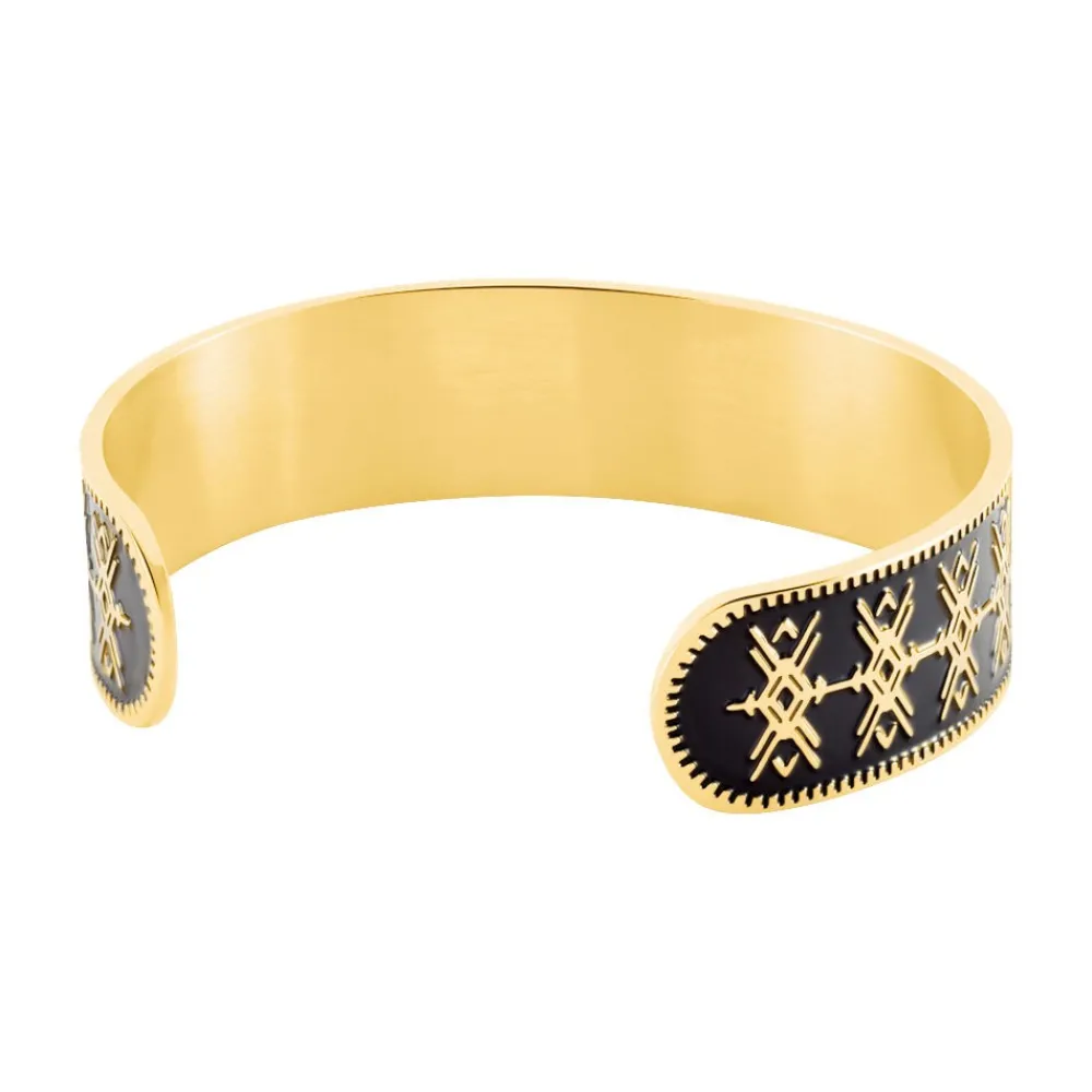 IMAGINE Bracelets Acier Inoxydable|Bracelets Joncs > Bracelet Jonc Gwladys Acier Jaune