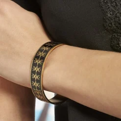 IMAGINE Bracelets Acier Inoxydable|Bracelets Joncs > Bracelet Jonc Gwladys Acier Jaune