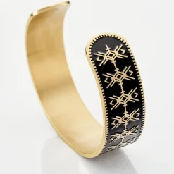 IMAGINE Bracelets Acier Inoxydable|Bracelets Joncs > Bracelet Jonc Gwladys Acier Jaune