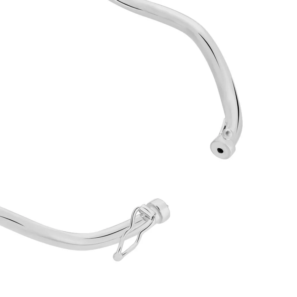 Marc Orian Bracelets Or|Bracelets Joncs > Bracelet Jonc Jennie Ondule Or Blanc