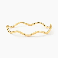 Marc Orian Bracelets Or|Bracelets Joncs > Bracelet Jonc Jennie Ondule Or Jaune