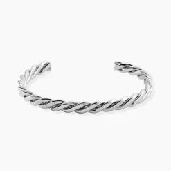 JOURDAN Bracelets Homme|Bracelets Acier Inoxydable > Bracelet Jonc Guilherme Acier Argenté