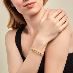 Marc Orian Bracelets Or|Bracelets Joncs > Bracelet Jonc Loise Fil Carre Lisse Or Jaune
