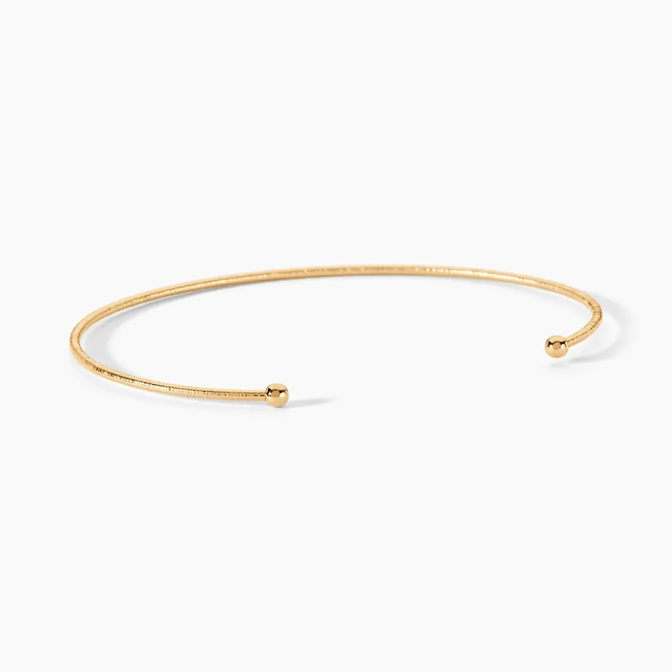 Bracelet Jonc Lou Plaqué Or Jaune