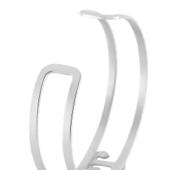 IMAGINE Bracelets Acier Inoxydable|Bracelets Joncs > Bracelet Jonc Meysa Acier Blanc Strass