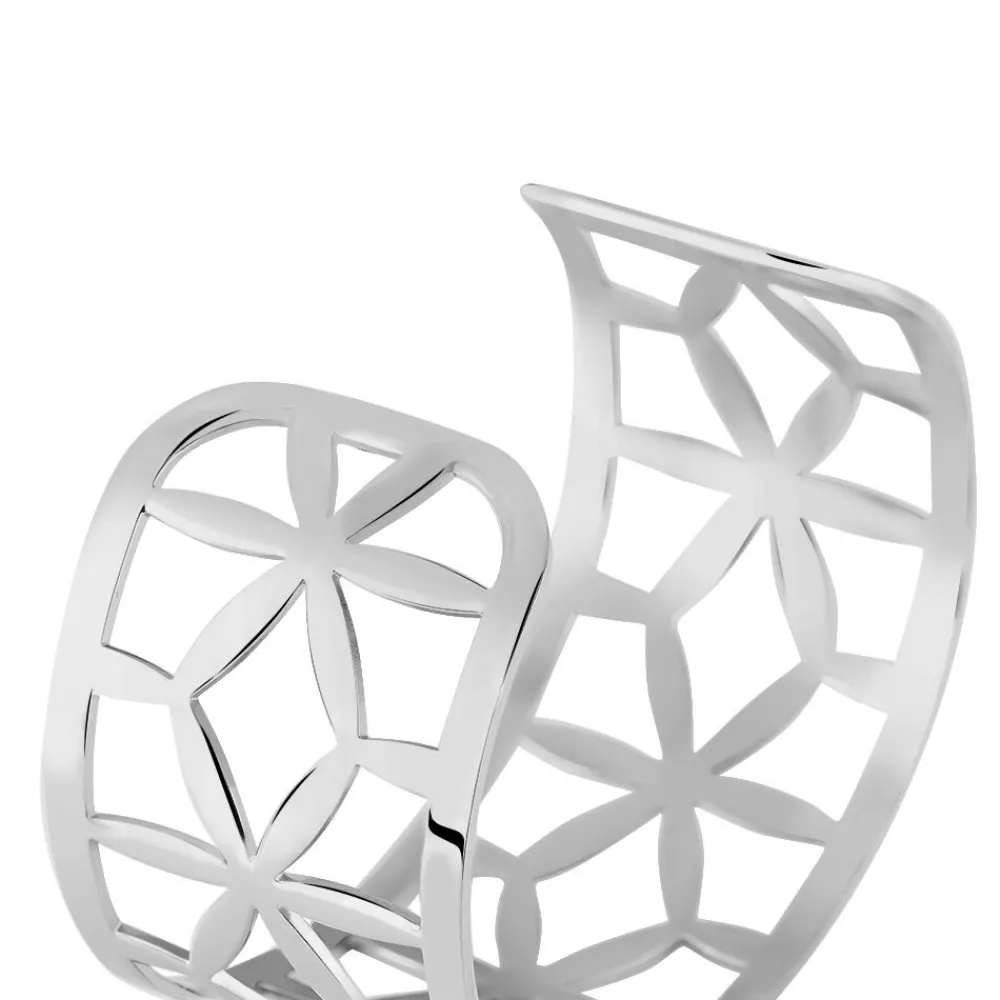 IMAGINE Bracelets Acier Inoxydable|Bracelets Joncs > Bracelet Jonc Milda Acier Blanc