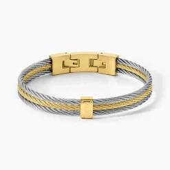 PHEBUS HIM Bracelets Homme|Bracelets Acier Inoxydable > Bracelet Jonc Acier Bicolore