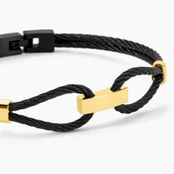 PHEBUS HIM Bracelets Homme|Bracelets Acier Inoxydable > Bracelet Jonc Acier Bicolore