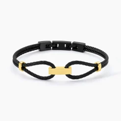 PHEBUS HIM Bracelets Homme|Bracelets Acier Inoxydable > Bracelet Jonc Acier Bicolore