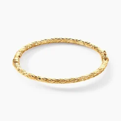 Marc Orian Bracelets Or|Bracelets Joncs > Bracelet Jonc Shiny Diamante Or Jaune