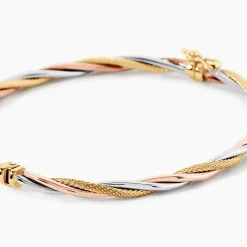 Marc Orian Bracelets Or|Bracelets Joncs > Bracelet Jonc Temani Or Tricolore