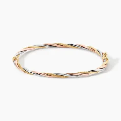 Marc Orian Bracelets Or|Bracelets Joncs > Bracelet Jonc Temani Or Tricolore