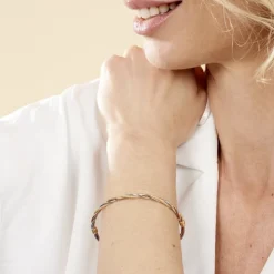 Marc Orian Bracelets Or|Bracelets Joncs > Bracelet Jonc Temani Or Tricolore
