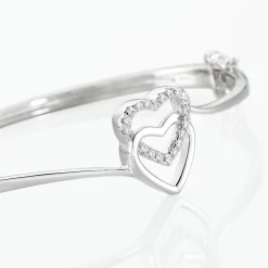 Marc Orian Bijoux Zirconium|Bracelets Joncs > Bracelet Jonc Veronike Argent Blanc Oxyde De Zirconium