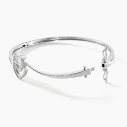 Marc Orian Bijoux Zirconium|Bracelets Joncs > Bracelet Jonc Veronike Argent Blanc Oxyde De Zirconium