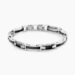 JOURDAN Bracelets Homme|Bracelets Acier Inoxydable > Bracelet Aaron Acier Argenté