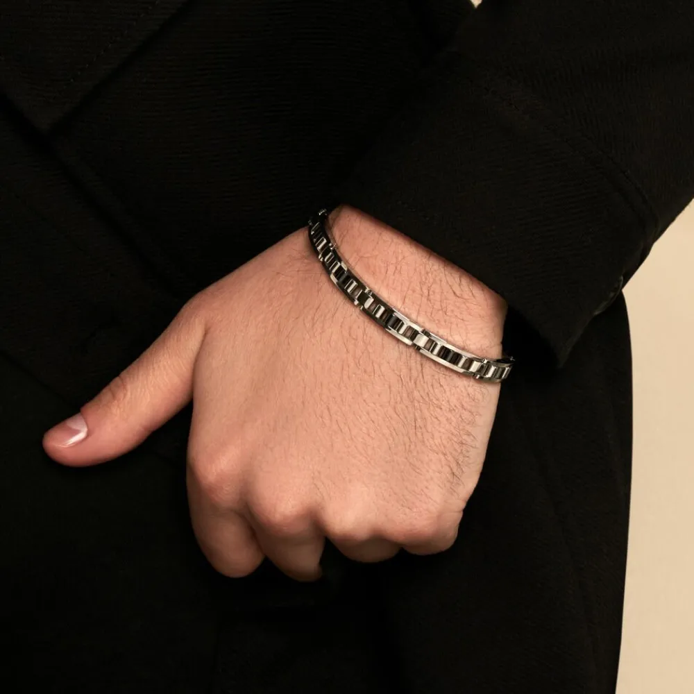 JOURDAN Bracelets Homme|Bracelets Acier Inoxydable > Bracelet Acier Blanc
