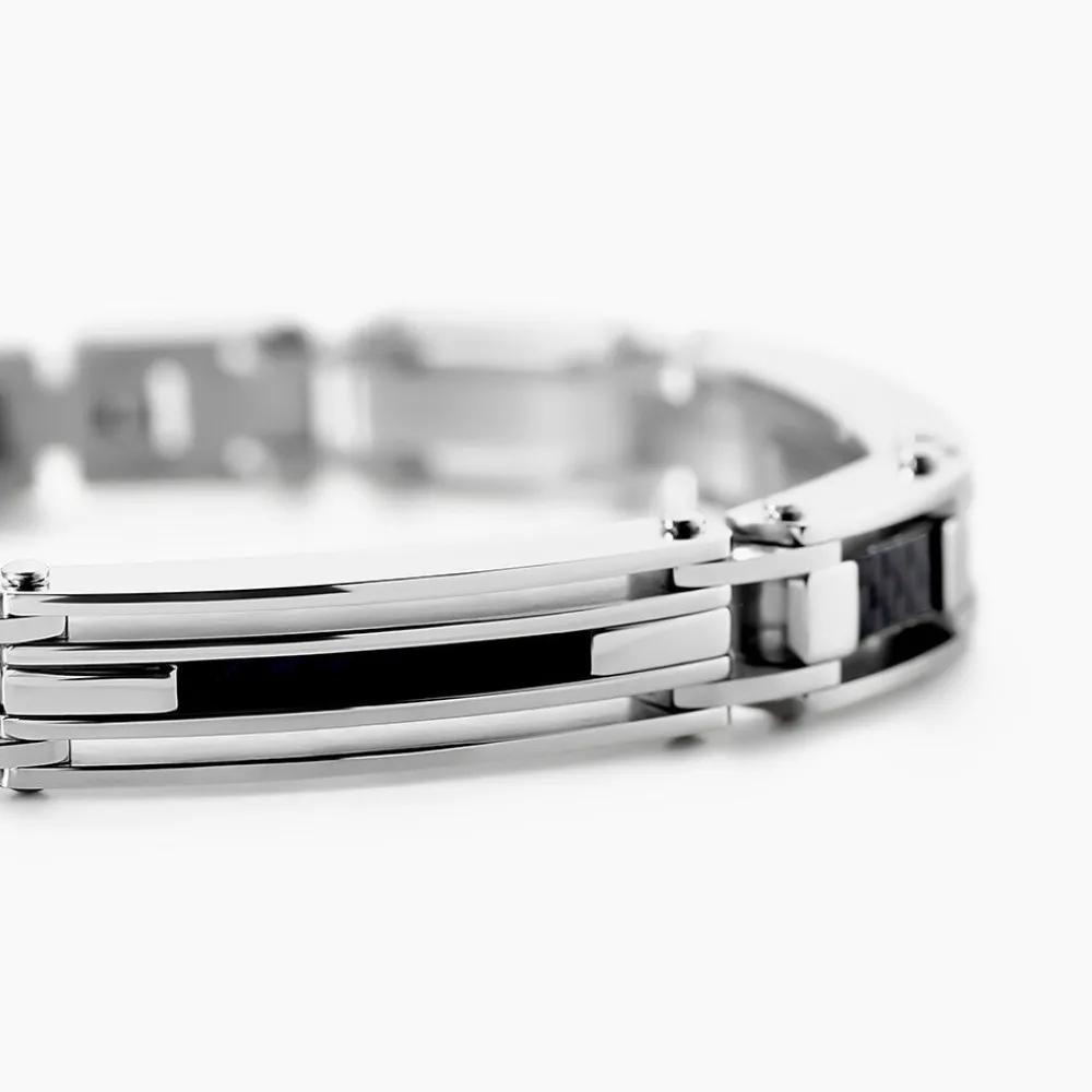 JOURDAN Bracelets Homme|Bracelets Acier Inoxydable > Bracelet Acier Blanc