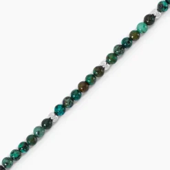 JOURDAN Bracelets Homme|Bracelets Acier Inoxydable > Bracelet Acier Blanc Turquoise