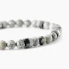 JOURDAN Bracelets Homme|Bracelets Acier Inoxydable > Bracelet Acier Blanc Jaspe Africain