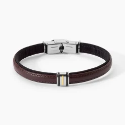 JOURDAN Bracelets Cuir|Bracelets Acier Inoxydable > Bracelet Acier Et Or