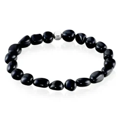 Bracelet Jourdan Boreal Argent Blanc Agate