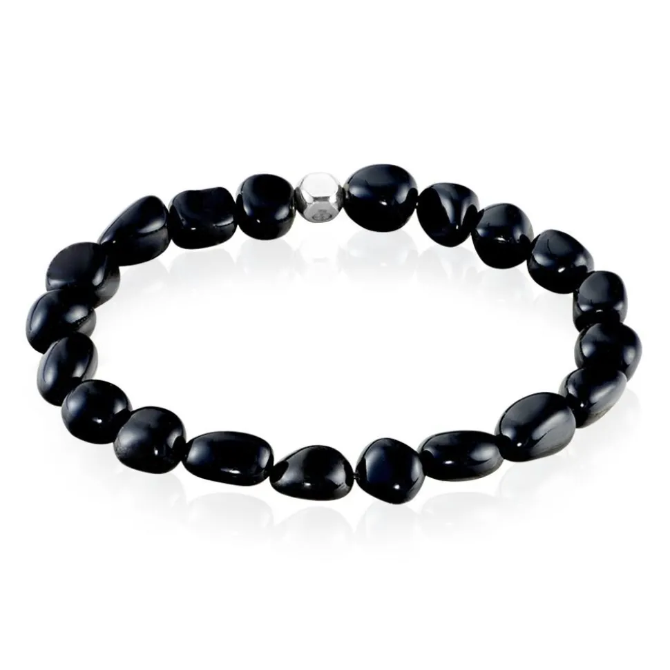 Bracelet Jourdan Boreal Argent Blanc Agate
