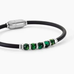 JOURDAN Bracelets Homme|Bijoux Homme > Bracelet Caoutchouc Noir