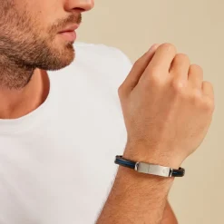 JOURDAN Bracelets|Idées Cadeaux Homme > Bracelet Caoutchouc Noir