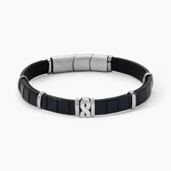 JOURDAN Bracelets Cuir|Bracelets Homme > Bracelet Chip Cuir Noir